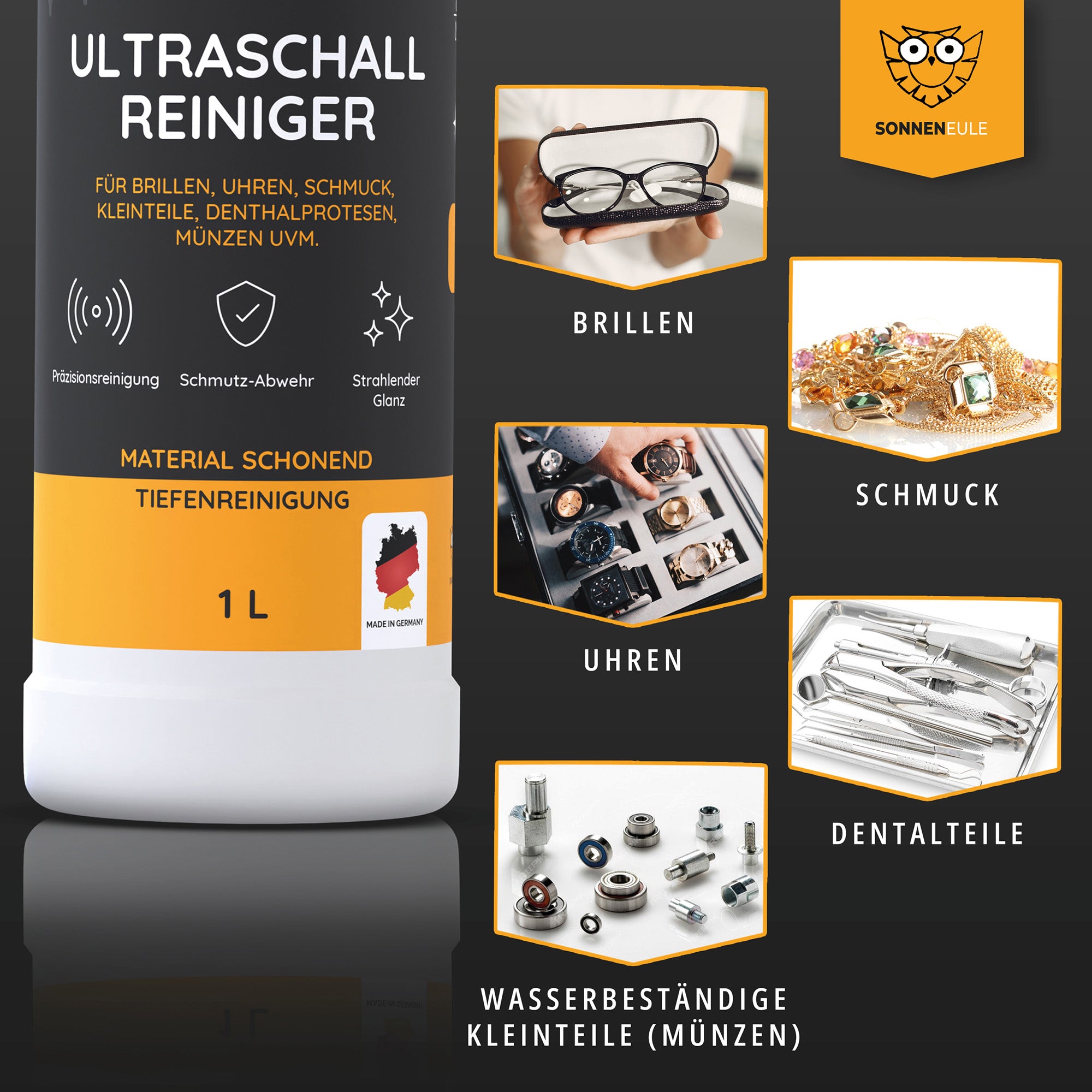 Sonneneule Ultraschallreiniger Set 1