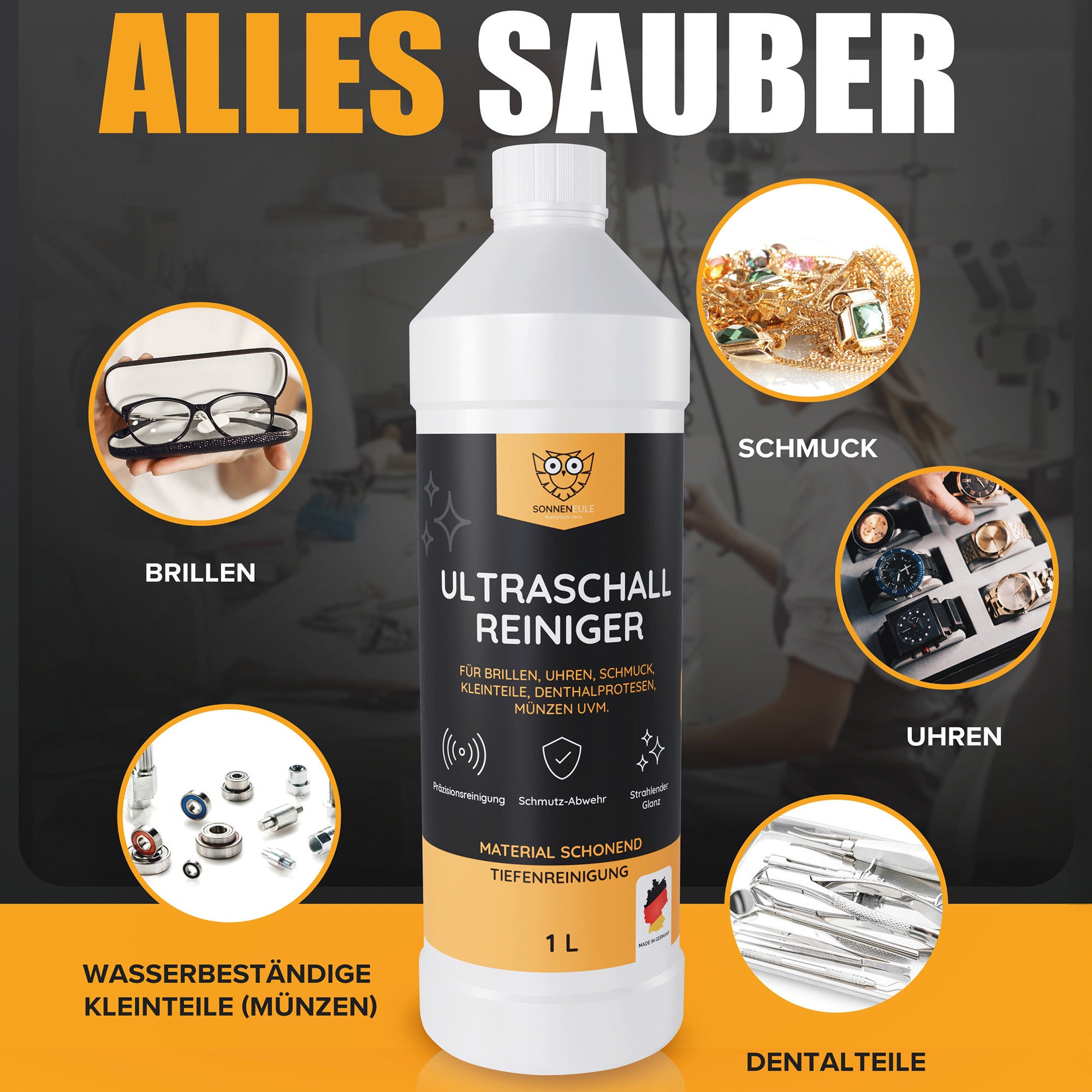 Sonneneule Ultraschallreiniger Set 1
