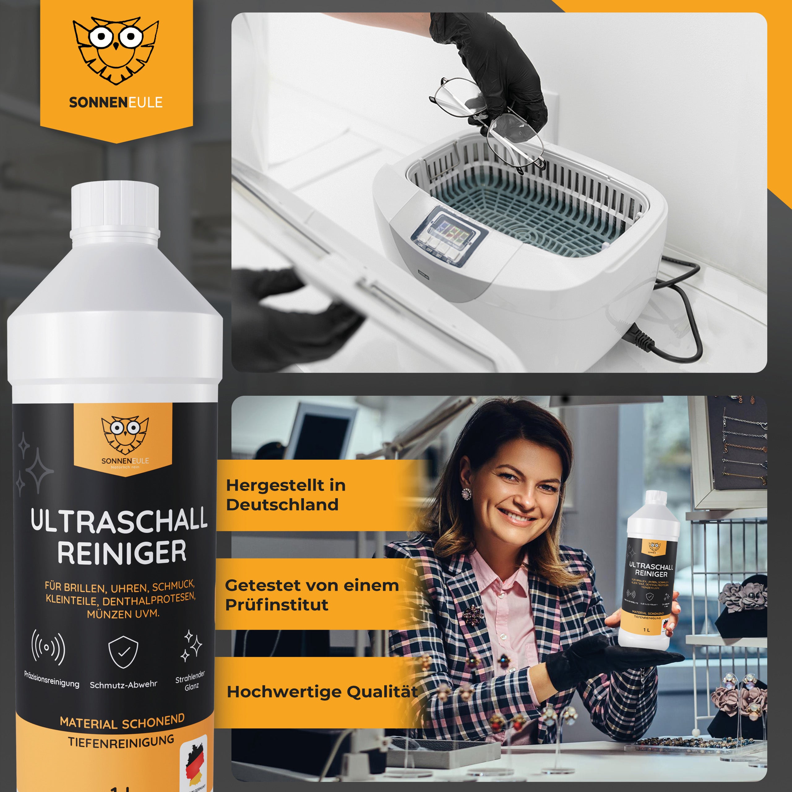 Sonneneule Ultraschallreiniger Set 1
